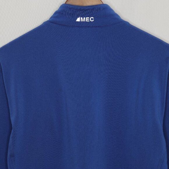 Mountain Equipment Co-op Men's Large Blue Fleece 1/4 Zip Pullover Jacket - Picture 4 of 7